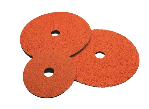 4-1/2 x 7/8 Ceramic Resin Fiber Sanding Discs - 36 Grit - 25 Pack